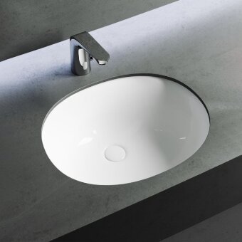 Раковина Gid Yj837 71164 встаиваемая снизу белая 53x44.5x22