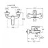 Смеситель Roca Mitos для ванны-душа 5A0281C0M