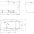 Акриловая ванна без перелива BELBAGNO BB72-1700-W0, 1700x780x600