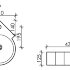 Умывальник подвесной угловой Element 310*430*125мм