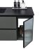 Мебель Orans BC-2055-1200L основной шкаф цвет:MFC085,раковина art marble(matte black) (1200x550x500)