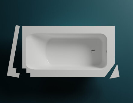 Ванна каменная матовая 190х100 Salini ORLANDA Plus 190 102014MRH окрашена по RAL снаружи Ванна каменная матовая 190х100 Salini ORLANDA Plus 190 102014MRH окрашена по RAL снаружи