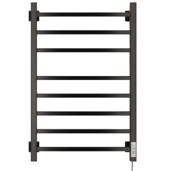 Полотенцесушитель Электрич.кабельный Ника STEP-2 80/50 RAL9005 черный матовый правый тэн