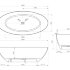 Ванна из искусственного камня ABBER Stein AS9625-1.8 белая матовая