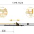 Душевая дверь с доводчиками CEZARES STYLUS-SOFT-BF-1-140-C-Cr