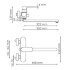 Dinkel 5802L Смеситель для ванны с длинным изливом