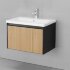 Тумба подвесная VELVEX Klaufs 70.1Y-617.217 с раковиной Cersanit COMO 70