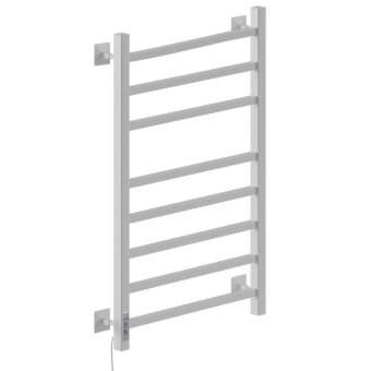 Полотенцесушитель Электрич.кабельный Ника STEP-2 80/50 RAL9016 белый матовый левый тэн