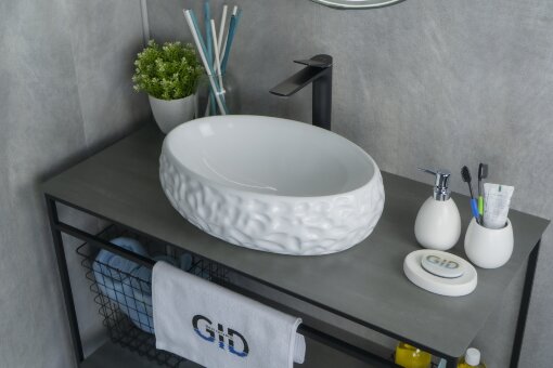 Раковина Gid 9030wf 51187 накладная белая 48x34x15 Раковина Gid 9030wf 51187 накладная белая 48x34x15