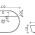 Умывальник накладной MODO 610*450*135мм