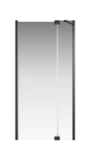 Душевая дверь Creto Tenta 123-WTW-100-C-B-8 стекло прозрачное EASY CLEAN, профиль черный, 100х200 см