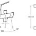 Смеситель для ванны с душем Jacob Delafon Brive E75766-CP