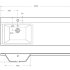 Раковина из литьевого мрамора BelBagno BB1200/480-LV-MR-L