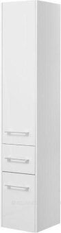 Шкаф-пенал Aquanet Августа 35 L белый (ручки хром)