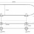 Полочка стеклянная 52 см BEMETA OVAL хром