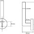 Держатель запасного рулона 5,5 см BEMETA GRAPHIT черный