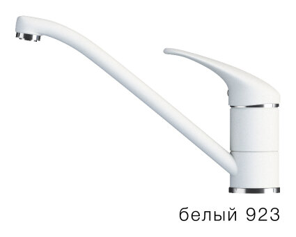 Смеситель кухонный низкий TOLERO 694678 белый