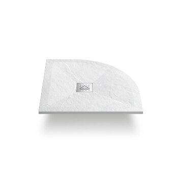 Поддон для душа из искусственного камня  VST-4SQ9012W-L,1200*900*25, белый матовый, левый