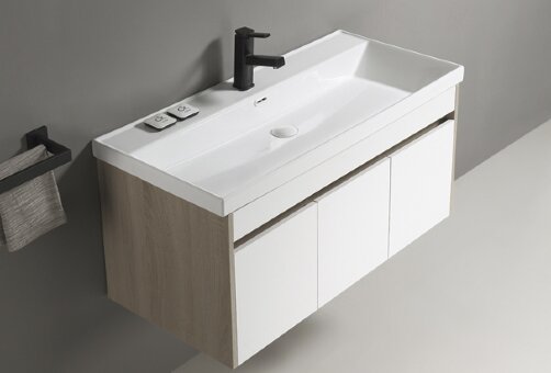 Раковина Gid 5510s 71165 встраиваемая сверху белая 101x46.5x15