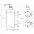 Настенный дозатор для жидкого мыла 2 держателя 7 см BEMETA NEO сталь