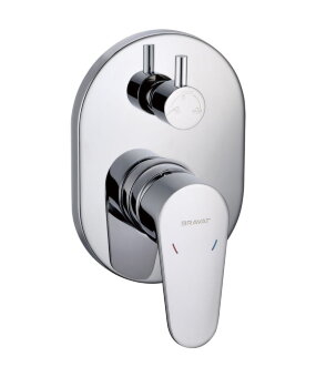 Встраиваемый смеситель в стену 3-функц (латунное тело в комплекте) FB848238CP-3-RUS Встраиваемый смеситель в стену 3-функц (латунное тело в комплекте) FB848238CP-3-RUS