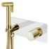 Смеситель гигиенический STICK WHITE TOUCH GOLD