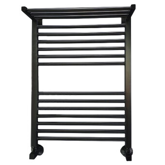 Полотенцесушитель Ника MODERN ЛМ-3 80/50 RAL9005 черный матовый с вентилями (комплект люкс)