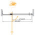 Душевая дверь в нишу CEZARES SLIDER-B-1-80/90-C-Cr