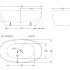 Акриловая ванна без перелива BELBAGNO BB81-1700-W0