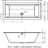Акриловая ванна LUGO 170x75 RIGHT - PLUG & PLAY