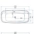 Акриловая ванна Aquanet Family Fine 170x78 95778 Matt Finish (панель Black matte)