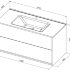 Тумба под раковину Aquanet Lino 100 (Flat) белый глянец