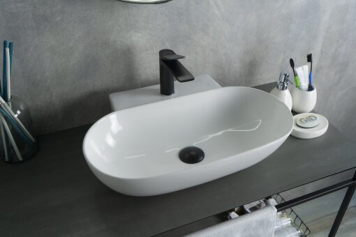 Раковина Gid N9234 51133 накладная белая 56x39x12.5