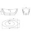 Ванна отдельностоящая Grossman GR-1402M Black Galaxy 180x85x65