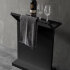 Столик для ванной комнаты ABBER Stein AS1637MB с полотенцедержателем, черный матовый