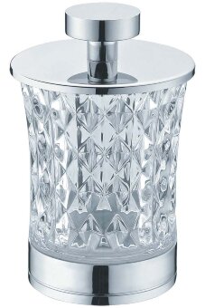 Стакан для ватных дисков Хром_Комплект