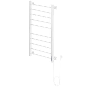 Полотенцесушитель Электрич.кабельный Ника STEP-3 100/50 RAL9016 белый матовый правый тэн