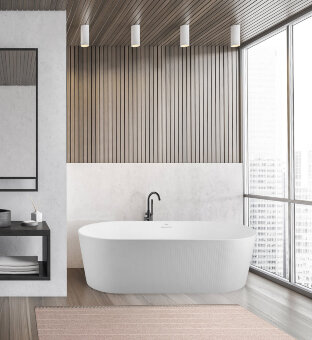 Акриловая ванна BELBAGNO BB411-1700-800-MATT, белая матовая