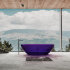 Прозрачная ванна ABBER Kristall AT9702Amethyst фиолетовая