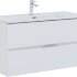 Тумба под раковину Aquanet Алвита New 100 2 ящика, белый матовый