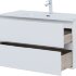 Тумба под раковину Aquanet Алвита New 100 2 ящика, белый матовый