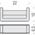 Полотенцедержатель Colombo Design Over B7031.satin