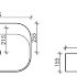 Умывальник чаша накладная овальная Element 595*420*155мм
