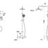 Душевая колонна с термостатическим смесителем для душа Bravat Waterfall F939114C-A2-RUS