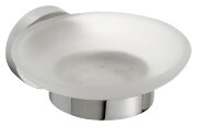 Мыльница стеклянная 11 см BEMETA OMEGA хром