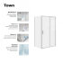 Боковая часть Roca Town-N LF 700x1950, прозрачное стекло, xром MP2307012M Боковая часть Roca Town-N LF 700x1950, прозрачное стекло, xром MP2307012M