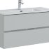 Тумба под раковину Aquanet Алвита New 100 2 ящика, серый