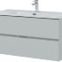 Тумба под раковину Aquanet Алвита New 100 2 ящика, серый