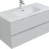 Тумба под раковину Aquanet Алвита New 100 2 ящика, серый