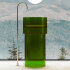 Раковина отдельностоящая прозрачная ABBER Kristall AT2701Emerald-H зеленая